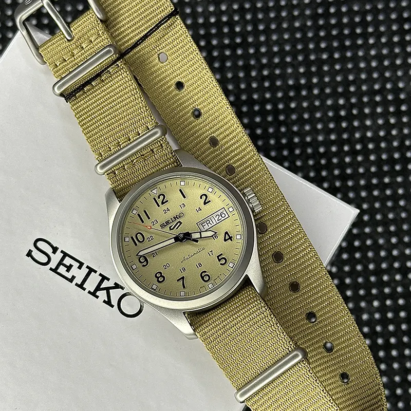 Seiko 5 Sports 'Desert Kit' Midfield Beige Men's Watch- SRPJ83K1